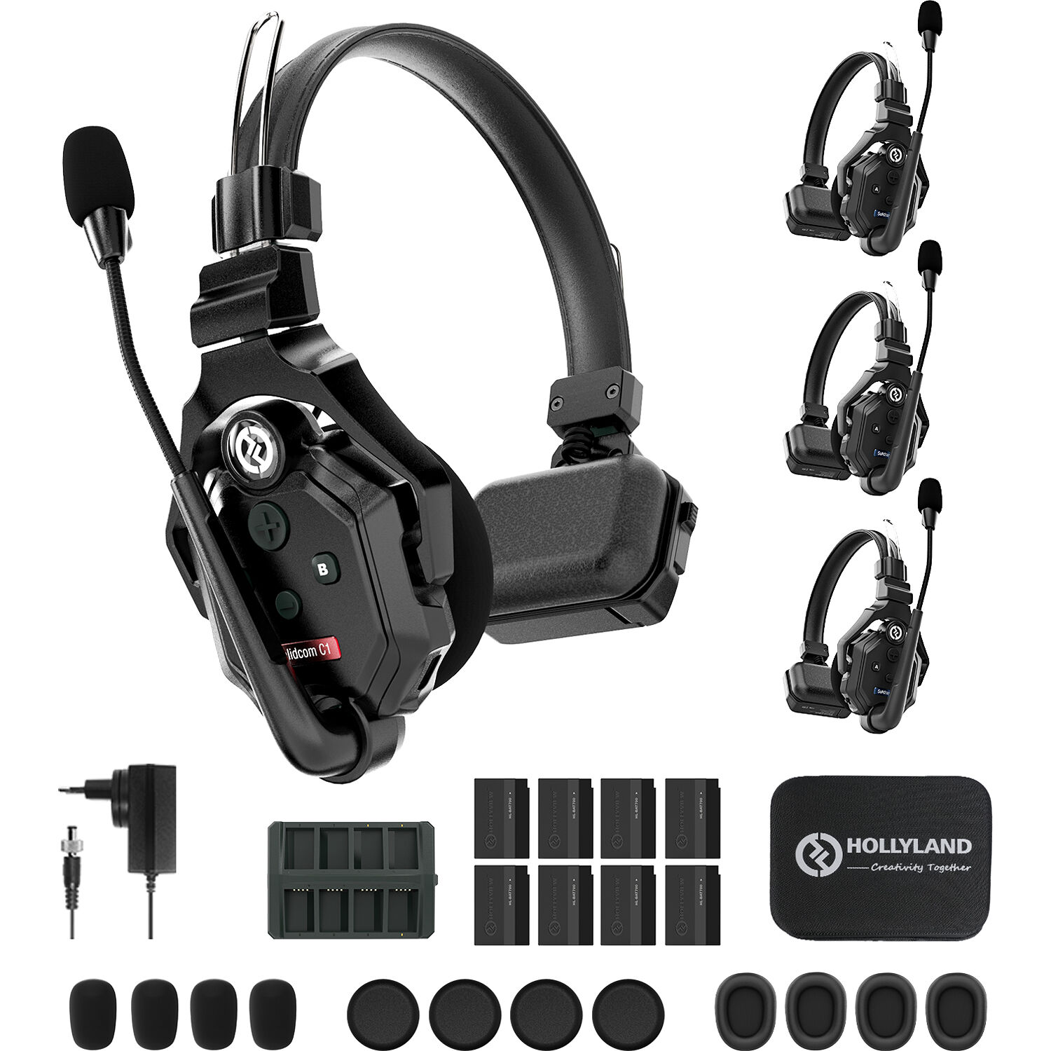 Hollyland Solidcom C1-4S Full-Duplex Wireless Intercom System (4
