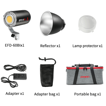 Jinbei EFD-60BI LED portable Bi Color video light