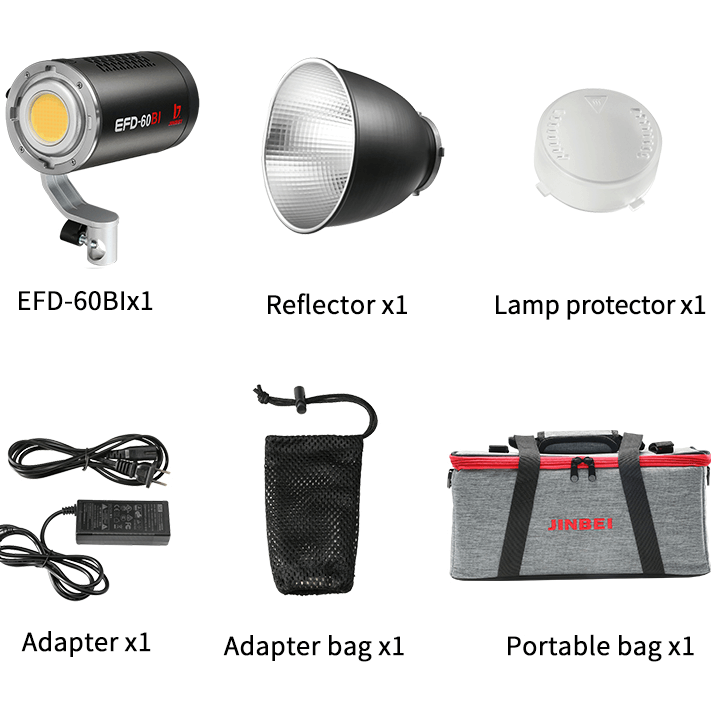 Jinbei EFD-60BI LED portable Bi Color video light