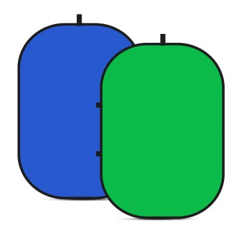 Jinbei Collapsible 2-in-1 Blue and Green Screen Backdrop 1.5 x 2m