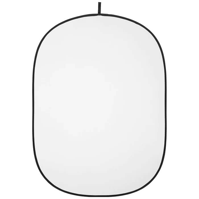 Jinbei Collapsible 2-in-1 White and Black Backdrop 1.5 x 2m