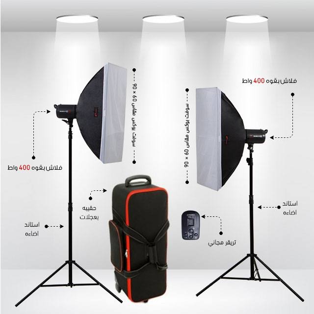 Jinbei DM2-400 Studio Flash Kit