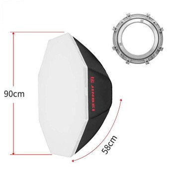 JINBEI DM-90 35"/90cm Octobox Octa Softbox Bowens Mount