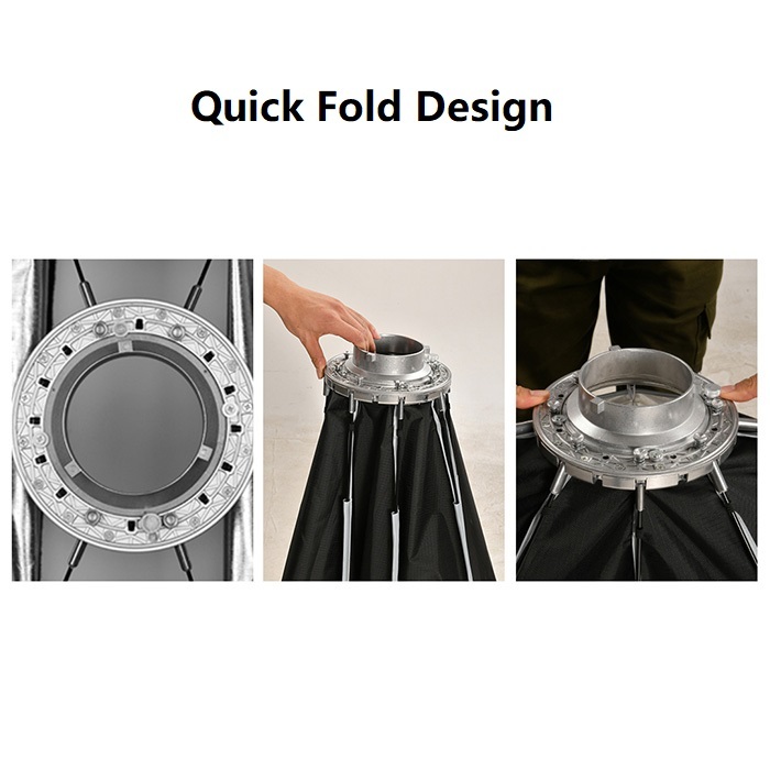 Jinbei KE-100 QuickFold Octagonal Softbox with Grid