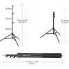 Jinbei EQ-2600 Rotatable Aluminium Light Stand