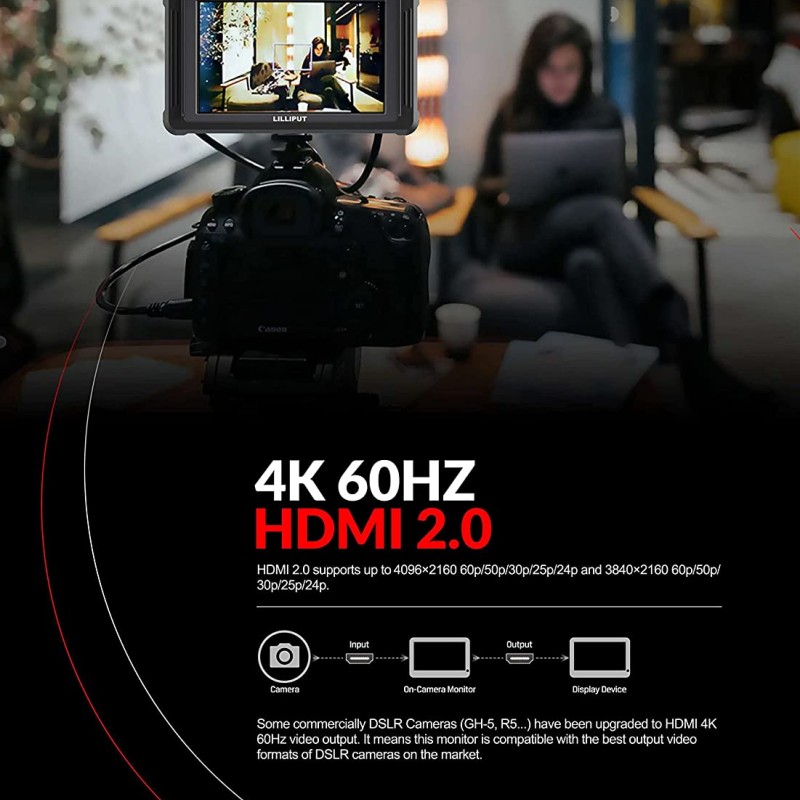 Lilliput FS5-B 5.4" HDMI 2.0/3G-SDI On-Camera Monitor