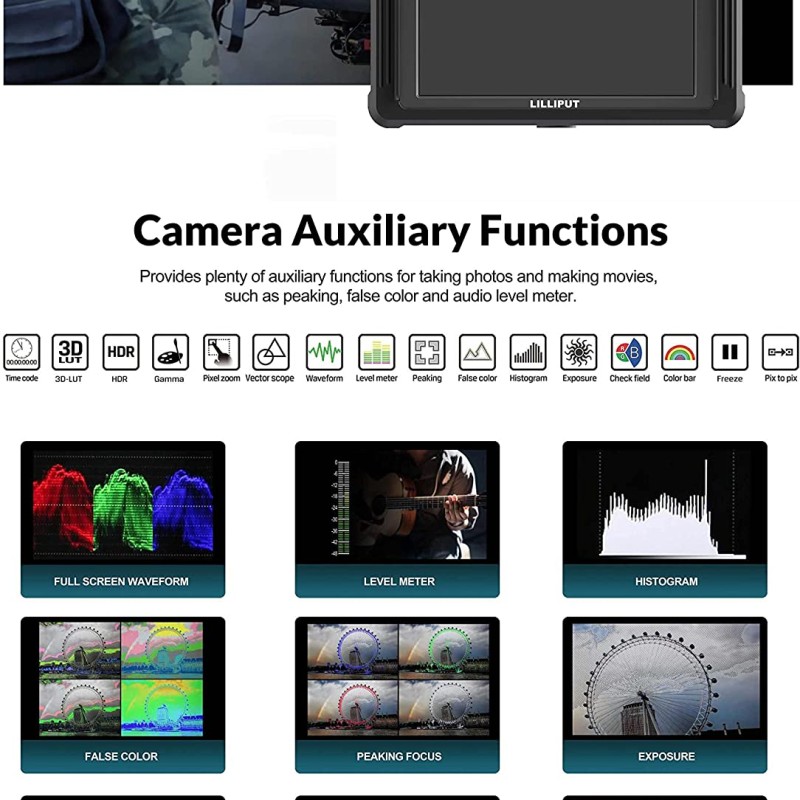 Lilliput FS5-B 5.4" HDMI 2.0/3G-SDI On-Camera Monitor