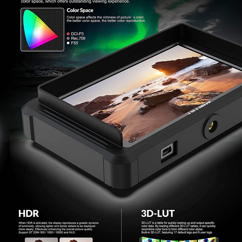 Lilliput FS5-B 5.4" HDMI 2.0/3G-SDI On-Camera Monitor