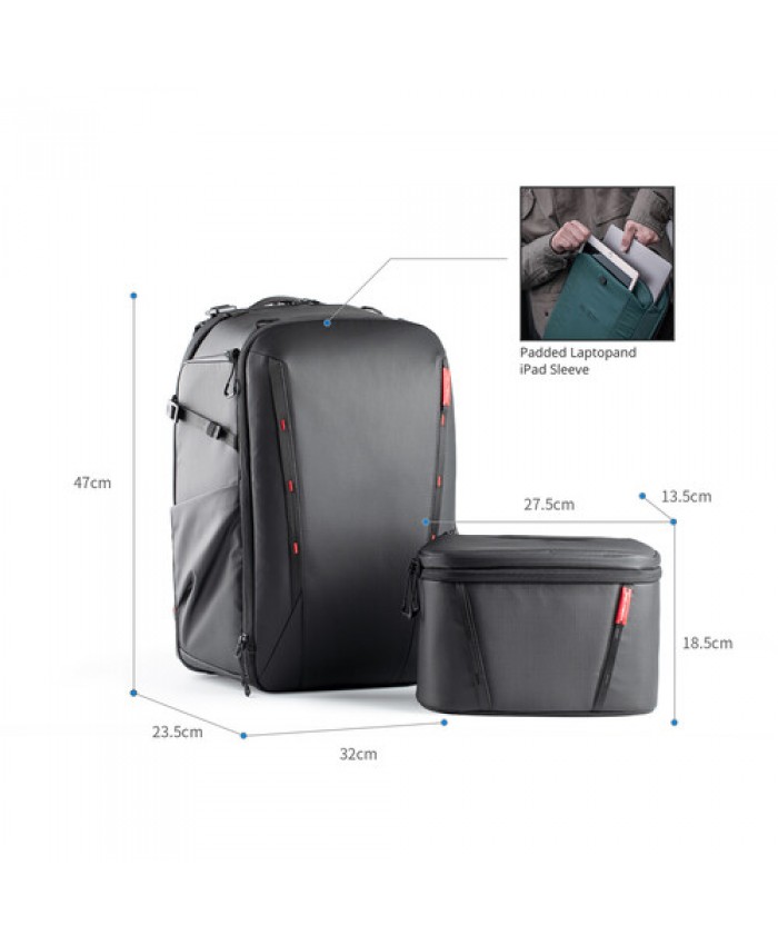 PGYTECH OneMo 2 Backpack 25L, Space Black PGYTECH OneMo 2 Backpack 25L, Space Black