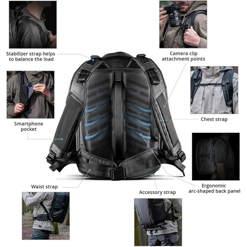 PGYTECH OneMo 2 Backpack 25L, Space Black