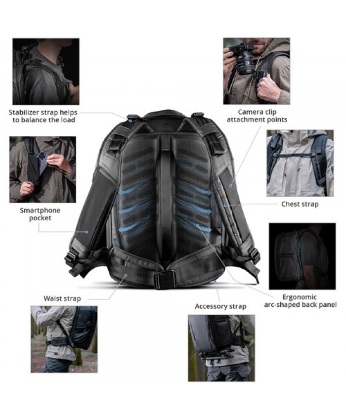 PGYTECH OneMo 2 Backpack 25L, Space Black PGYTECH OneMo 2 Backpack 25L, Space Black