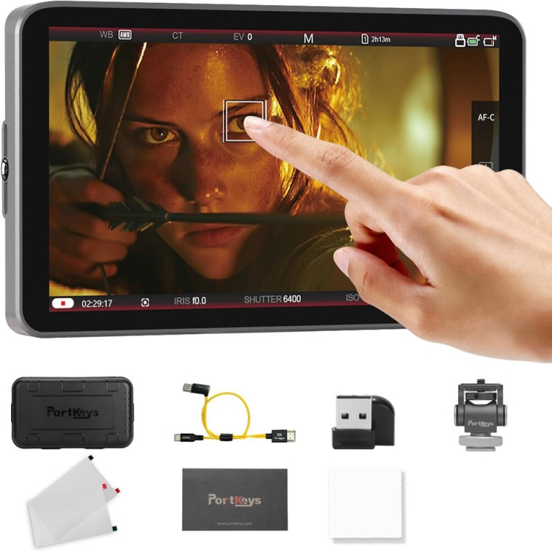 PORTKEYS LH7C 7" High-Brightness Touchscreen Monitor with Sunshade
