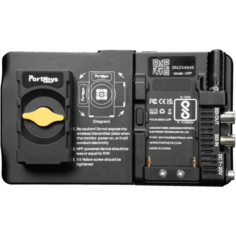 PORTKEYS 7" HDMI/SDI High-Bright Monitor with Wireless Camera Control
