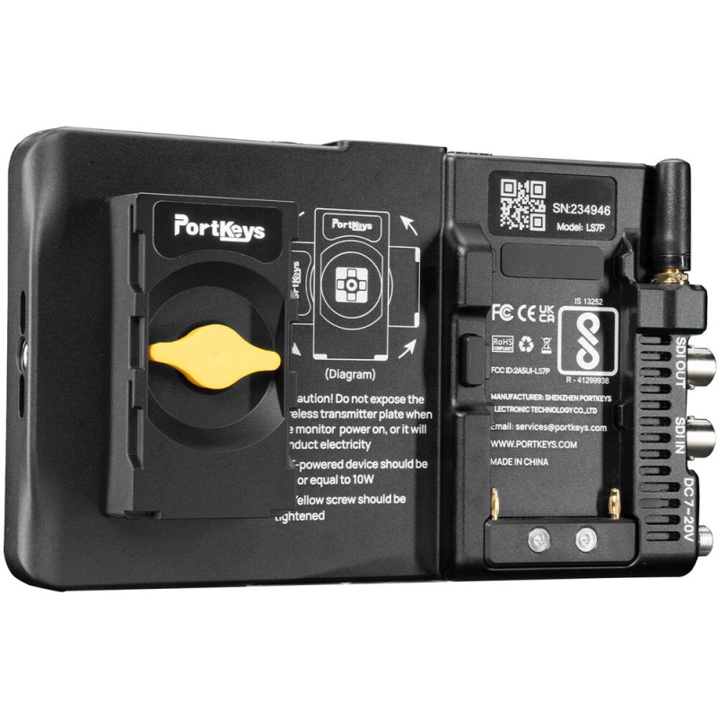 PORTKEYS 7" HDMI/SDI High-Bright Monitor with Wireless Camera Control