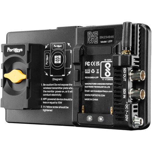 PORTKEYS 7" HDMI/SDI High-Bright Monitor with Wireless Camera Control
