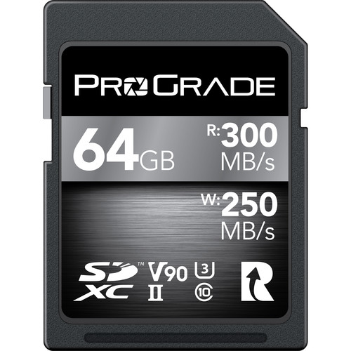 ProGrade Digital 64GB UHS-II SDXC V90 Memory Card