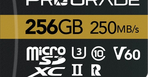 ProGrade,Digital,256GB,UHS-II,microSDXC,Memory,Card,with,SD,Adapter