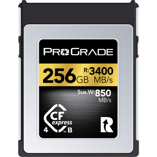 Prograde Digital Gold Series CFexpress Type-B 4.0 Memory Card 256GB