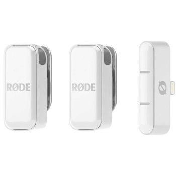 RODE Wireless Micro 2-Person Ultracompact Wireless Microphone System with Lightning Connector (2.4 GHz, White)