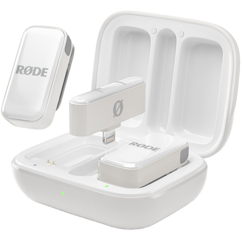 RODE Wireless Micro 2-Person Ultracompact Wireless Microphone System with Lightning Connector (2.4 GHz, White)