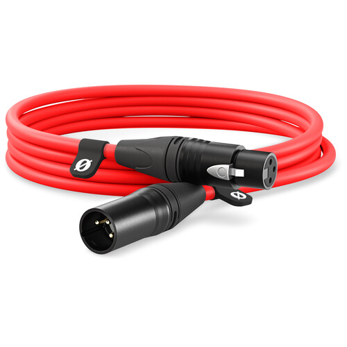 RODE XLR Male to XLR 3M Female Cable Red