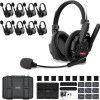 Synco Xtalk XMax9 Wireless Intercom with 9 Dual-Ear Headsets (2.4 GHz)
