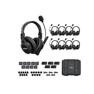 Synco Xtalk XMax9 Wireless Intercom with 9 Dual-Ear Headsets (2.4 GHz)