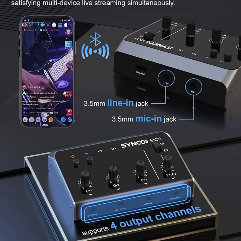 Synco MC3 Audio Mixer