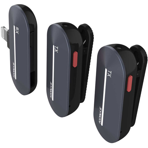 Synco P2L Miniature 2-Person Digital Wireless Microphone System with Lightning Connector for iPhones
