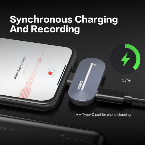 Synco P2L Miniature 2-Person Digital Wireless Microphone System with Lightning Connector for iPhones