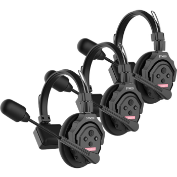 Synco X-Talk X3 Wireless Intercom System with 3 Single-Ear Headsets (2.4 GHz)