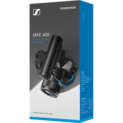 Sennheiser MKE 400 Camera-Mount Shotgun Microphone 2nd Generation