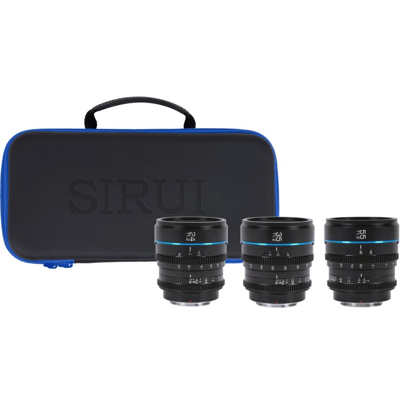 Sirui Night Walker T1.2 S35 Cine 3-Lens Set (E-Mount, Black)