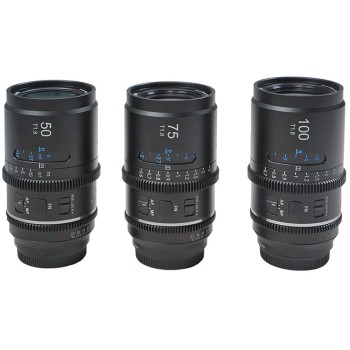 Sirui Astra T1.8 1.33x AF Anamorphic 3-Cine Lens Kit (Sony E, Blue Flares)