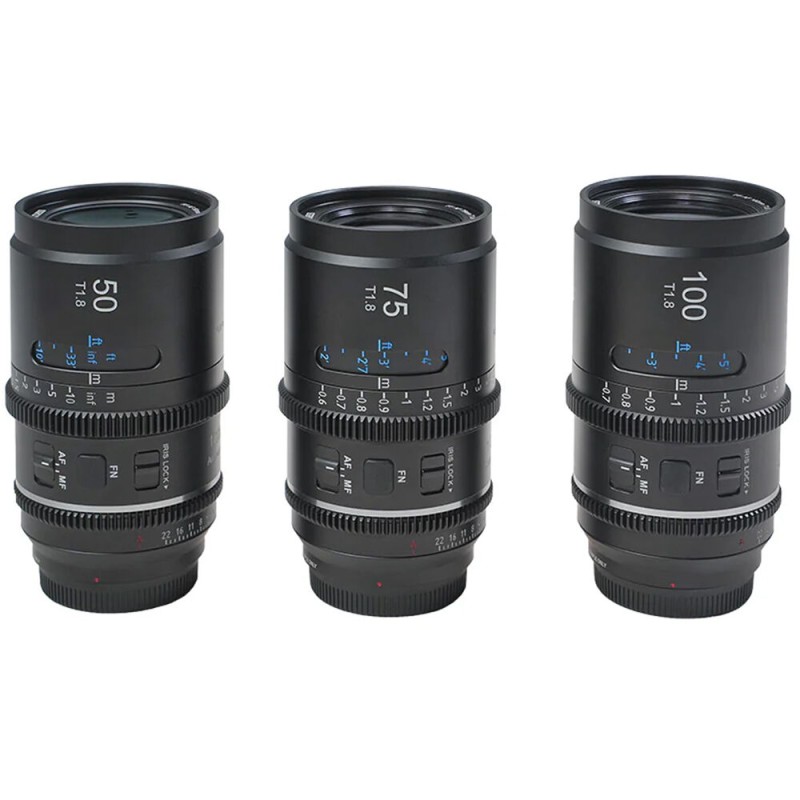 Sirui Astra T1.8 1.33x AF Anamorphic 3-Cine Lens Kit (Sony E, Neutral Flares)