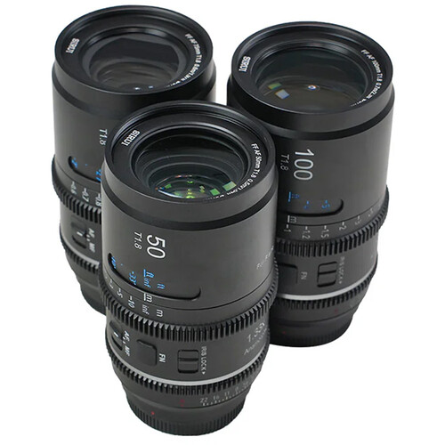 Sirui Astra T1.8 1.33x AF Anamorphic 3-Cine Lens Kit (Sony E, Neutral Flares)