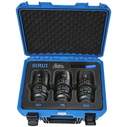 Sirui Astra T1.8 1.33x AF Anamorphic 3-Cine Lens Kit (Sony E, Neutral Flares)