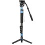 Sirui P-325FS 5-Section Carbon Fiber Monopod with VH-10 Video Head