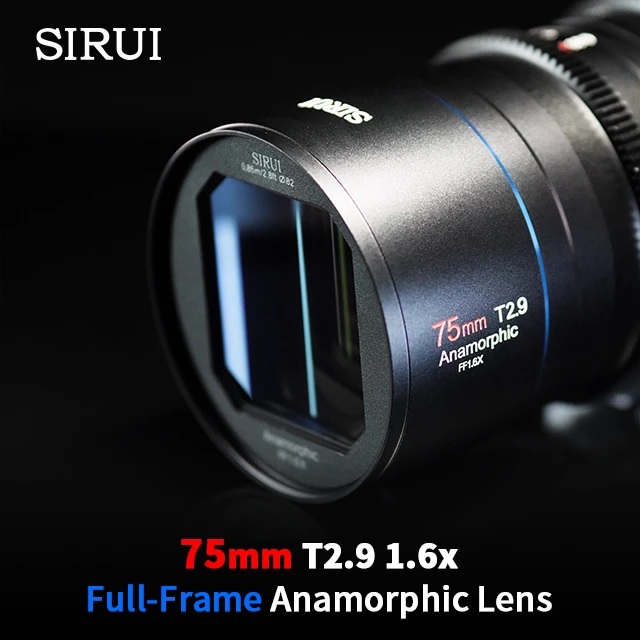 Sirui 75mm T2.9 Full Frame 1.6x Anamorphic Lens Sony E