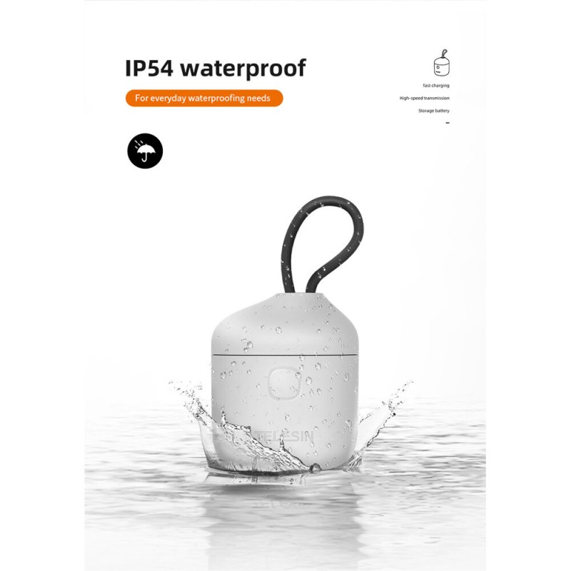 TELESIN 3 Slots Battery Charger Storage Box Tf Card Reader Case With 3 Pcs Full Decoded Batteries For Gopro Hero9/10