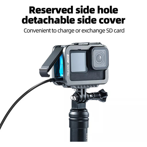 TELESIN Aluminum Cage for GoPro HERO9/HERO10