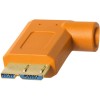 Tether Tools USB 3.0 Type-A Male to Micro-USB Right-Angle Male Cable CU61RT15-ORG
