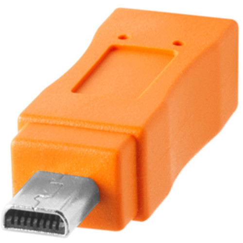 Tether Tools TetherPro USB Type-C Male to 8-Pin Mini-USB 2.0 Type-B Male Cable 4.5m Orange