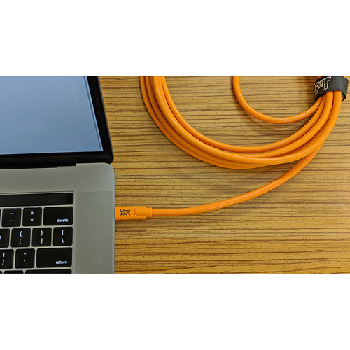 Tether Tools TetherPro USB Type-C Male to 8-Pin Mini-USB 2.0 Type-B Male Cable 4.5m Orange