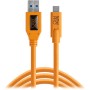 Tether Tools TetherPro USB Type-C Male to USB 3.0 Type-A Male Cable CUC3215-ORG