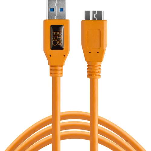 Tether Tools TetherPro USB 3.0 Male Type-A to USB 3.0 Micro-B Cable 4.80 CU5454