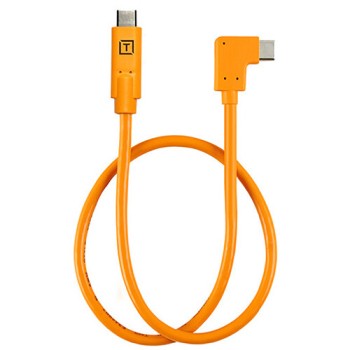 Tether Tools TetherPro USB-C to Right Angle USB-C Pigtail Cable CUCRTC1-ORG
