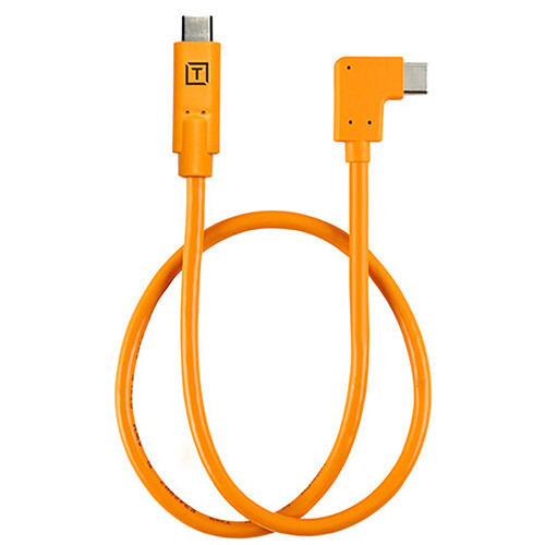 Tether Tools TetherPro USB-C to Right Angle USB-C Pigtail Cable CUCRTC1-ORG