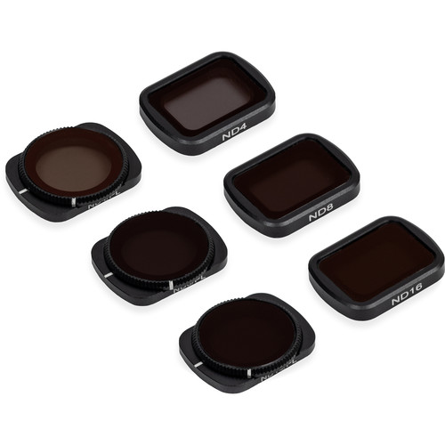 Tiffen 6-Filter Neutral Density and ND/Polarizer Kit for DJI Pocket 2/Osmo Pocket