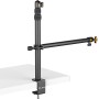 VIJIM LS02 Camera Desk Mount Stand With Auxiliary Holding Arm